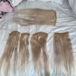 Bellami Ash Blonde Clip In Extensions